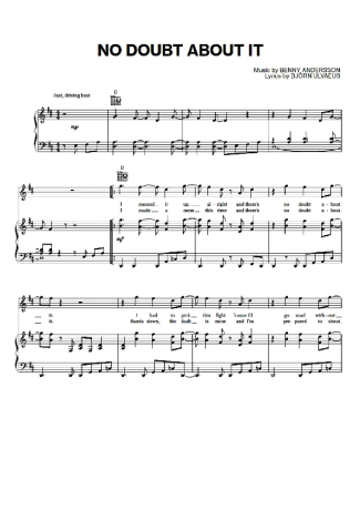 Abba  score for Piano