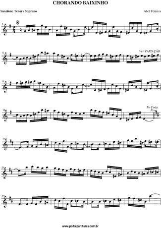 Abel Ferreira  score for Clarinet (Bb)