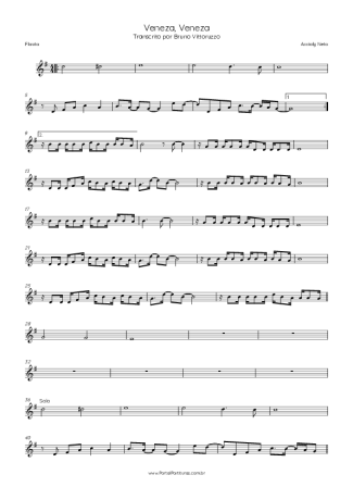 Accioly Neto Veneza, Veneza score for Flute