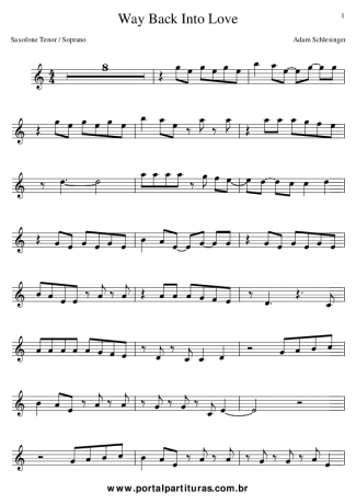 Adam Schlesinger Way Back Into Love (movie Music And Lyrics) score for Clarinet (Bb)