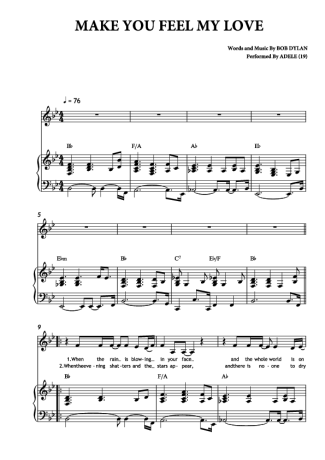 Adele score for Piano