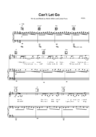 Adele  score for Piano