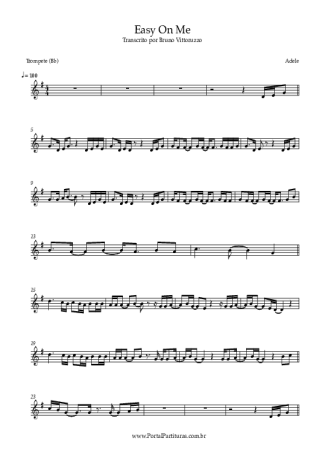 Adele  score for Trumpet