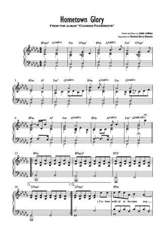 Adele  score for Piano