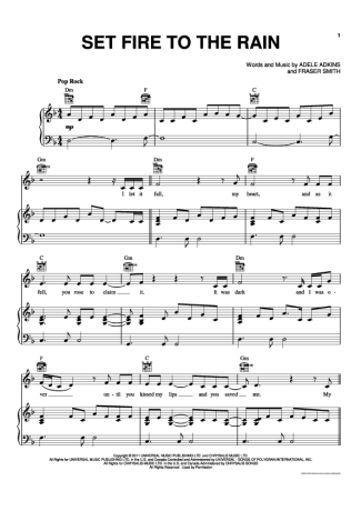 Adele  score for Piano