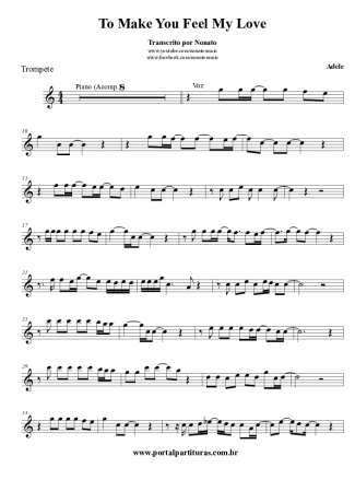 Adele  score for Trumpet