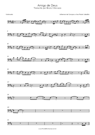 Adhemar de Campos Amigo De Deus score for Cello