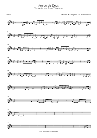 Adhemar de Campos Amigo De Deus score for Violin