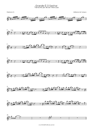 Adhemar de Campos  score for Clarinet (C)