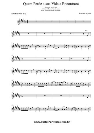 Adriana Aryade  score for Alto Saxophone