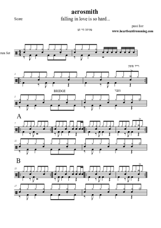 Aerosmith  score for Drums