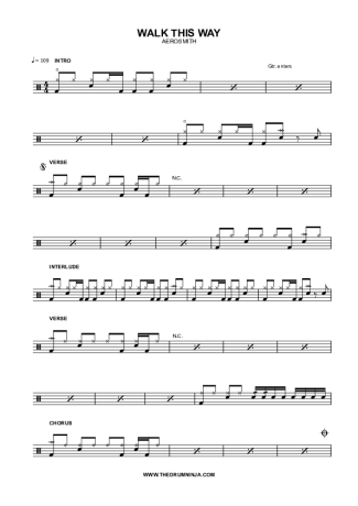 Aerosmith  score for Drums