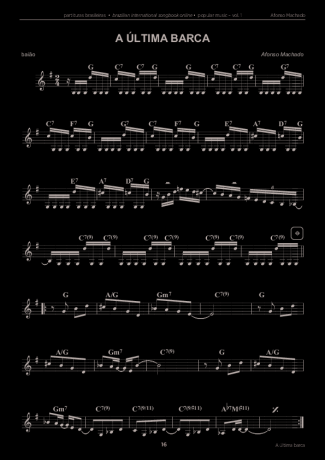 Afonso Machado A Última Barca score for Keyboard