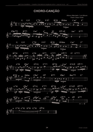 Afonso Machado Choro-Canção score for Keyboard