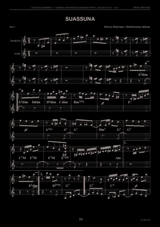 Afonso Machado Suassuna score for Mandolin