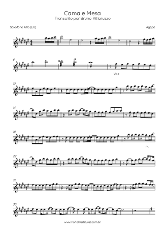 Agepê  score for Alto Saxophone