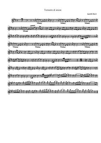Agnaldo Rayol Tormento D´Amore score for Tenor Saxophone Soprano (Bb)