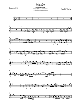 Agnaldo Timóteo Mamãe score for Trumpet