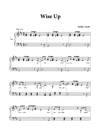 Aimee Mann  score for Piano