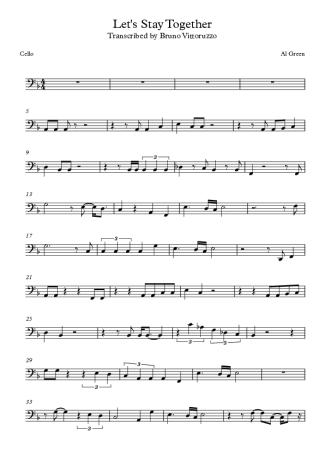 Al Green  score for Cello