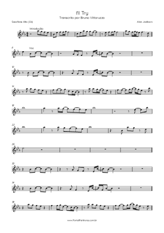 Alan Jackson I´ll Try score for Alto Saxophone