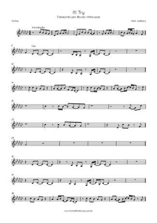 Alan Jackson I´ll Try score for Violin