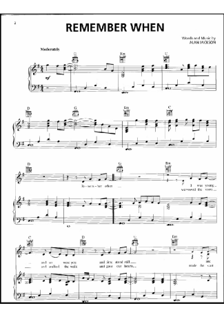 Alan Jackson  score for Piano