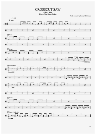 Score for Drums
