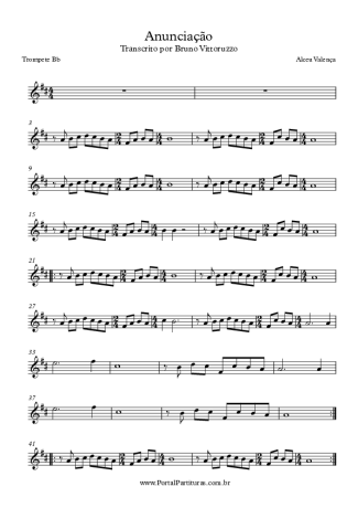 Alceu Valença Anunciação score for Trumpet