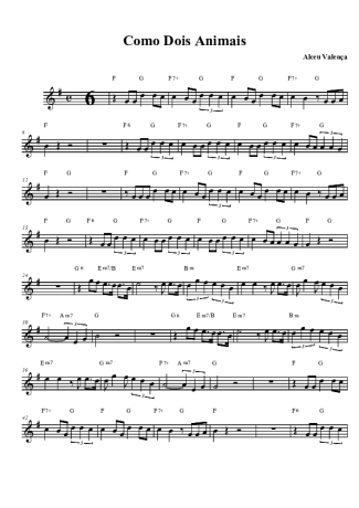 Alceu Valença  score for Clarinet (Bb)