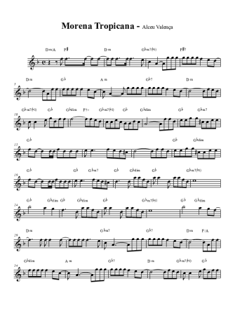 Alceu Valença Morena Tropicana score for Tenor Saxophone Soprano (Bb)