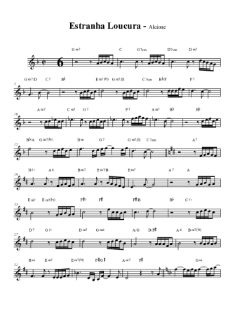 Alcione Estranha Loucura score for Tenor Saxophone Soprano (Bb)