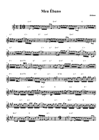 Alcione Meu Ébano score for Tenor Saxophone Soprano (Bb)
