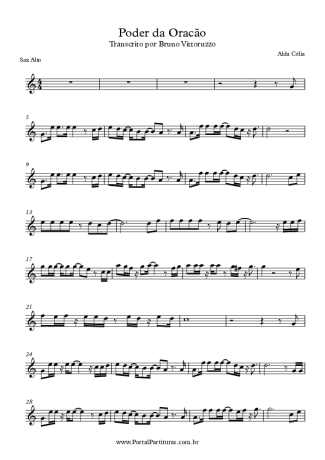 Alda Célia Poder da Oração score for Alto Saxophone