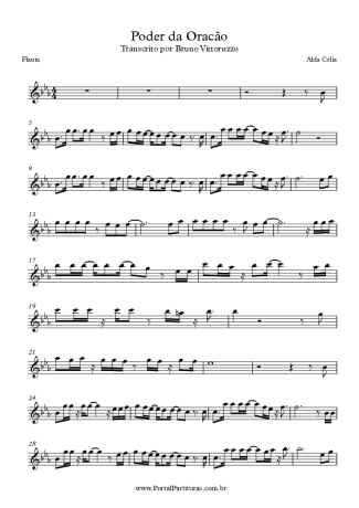 Alda Célia Poder da Oração score for Flute