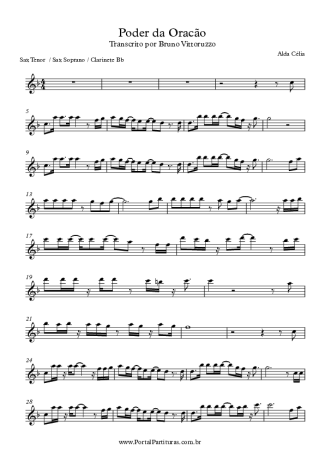 Alda Célia Poder da Oração score for Tenor Saxophone Soprano (Bb)