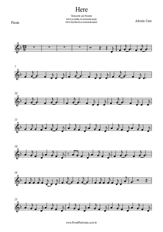 Alessia Cara Here score for Flute