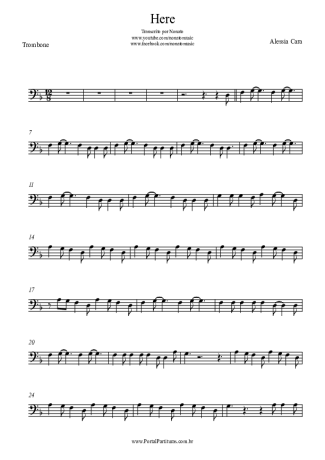 Alessia Cara  score for Trombone