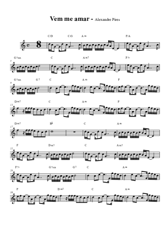 Alexandre Pires  score for Tenor Saxophone Soprano (Bb)
