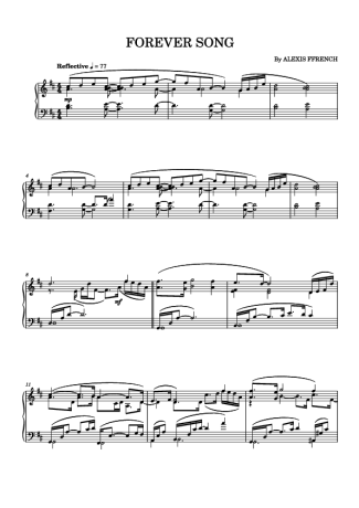 Alexis Ffrench  score for Piano