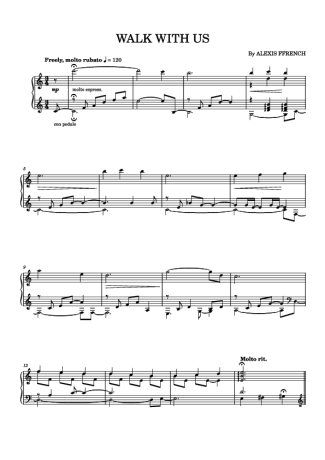 Alexis Ffrench  score for Piano