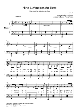 Alicelena Costa  score for Piano