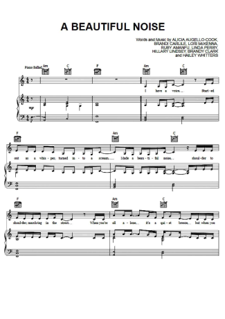 Alicia Keys A Beautiful Noise score for Piano