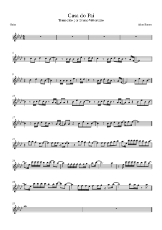Aline Barros Casa Do Pai score for Harmonica