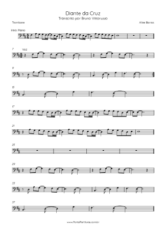 Aline Barros  score for Trombone