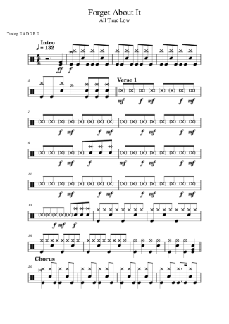 Score for Drums