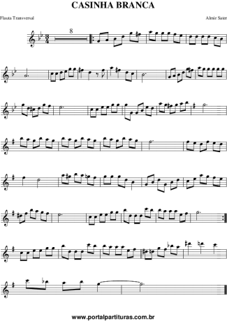 Almir Sater Casinha Branca (Você Vai Gostar) score for Flute