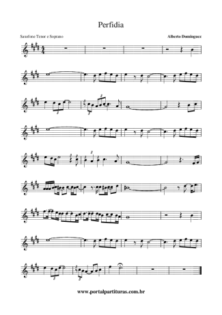 Altemar Dutra  score for Tenor Saxophone Soprano (Bb)