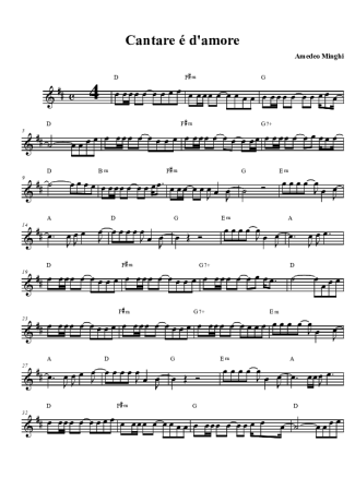 Amedeo Minghi  score for Tenor Saxophone Soprano (Bb)