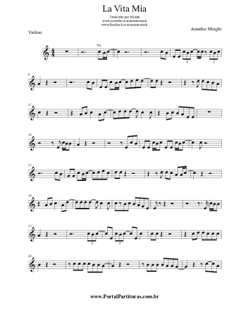 Amedeo Minghi  score for Violin